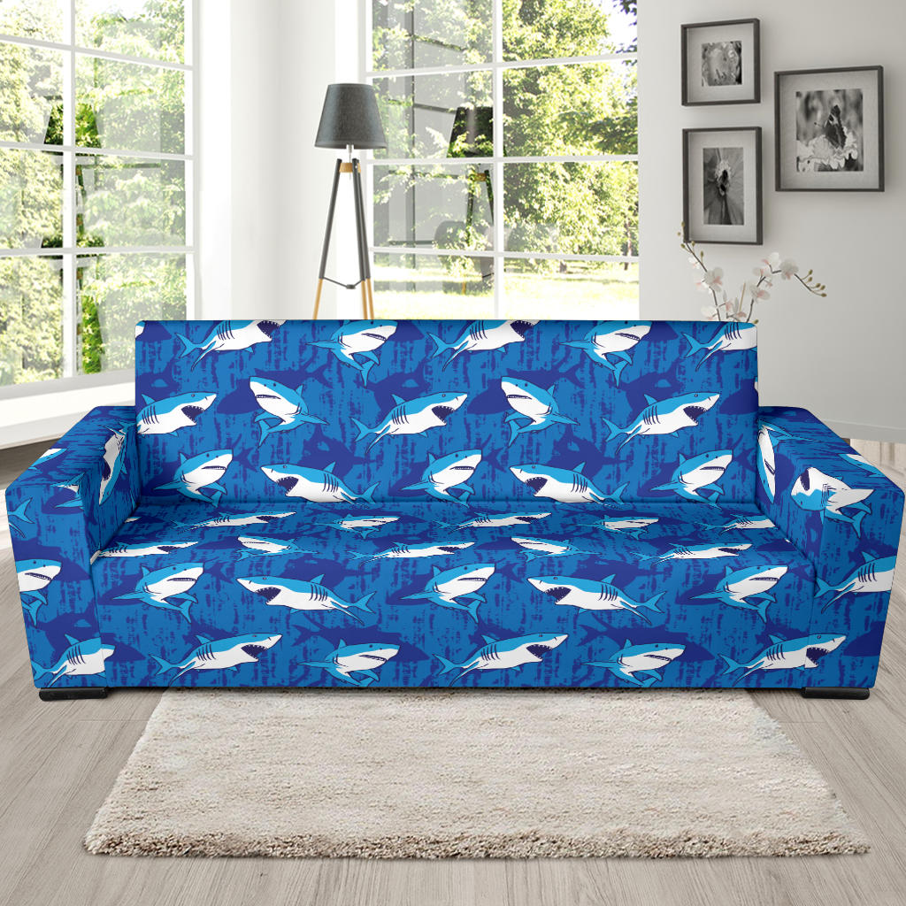 Shark Print Design LKS308 Sofa Slipcover