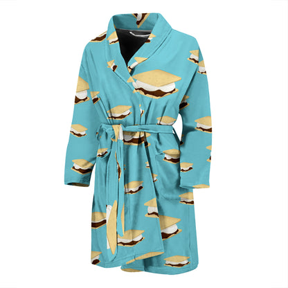 S_Mores Print Design LKS302 Men Bathrobe