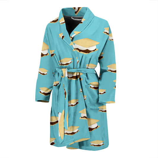 S_Mores Print Design LKS302 Men Bathrobe