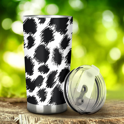 Cheetah Black Print Pattern Tumbler