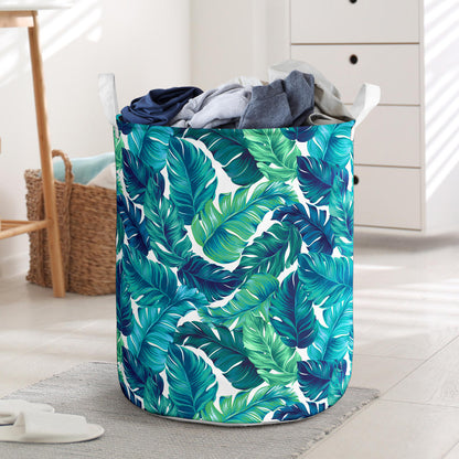 Brightness Tropical Palm Leaves Laundry Basket
