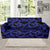 Bat Halloween Pattern Print Design 02 Sofa Slipcover