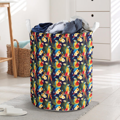 Parrot Themed Design Laundry Basket