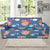 Fugu Pattern Print Design 02 Sofa Slipcover