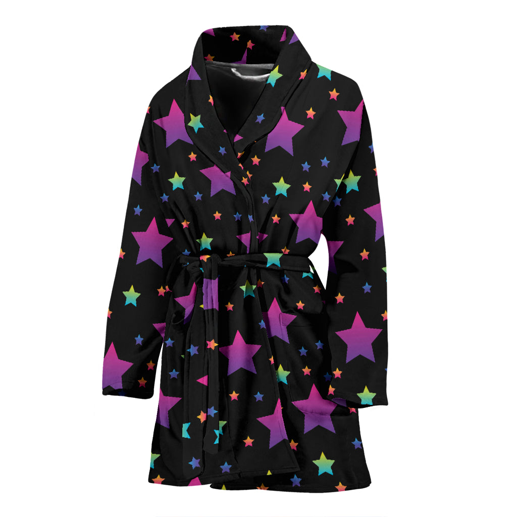 Star Print Design LKS305 Women Bathrobe