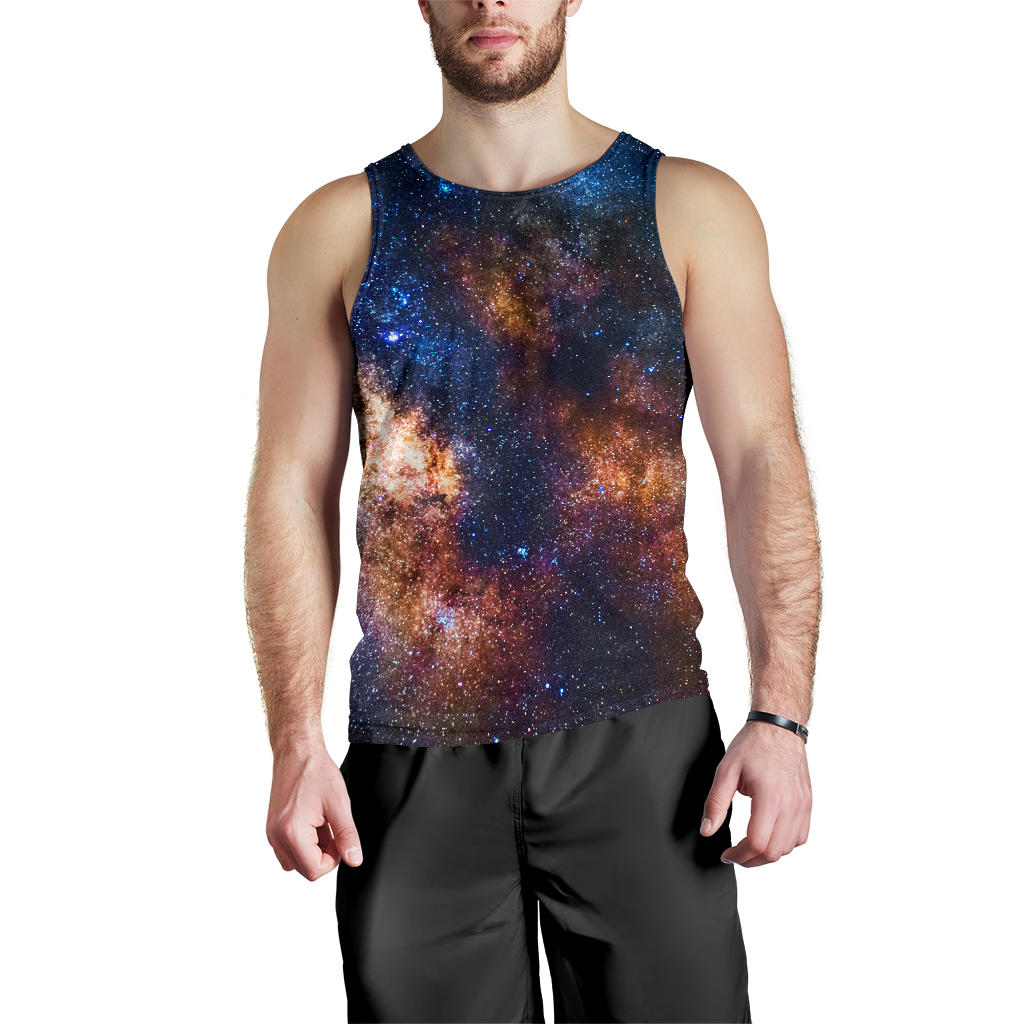 Celestial Milky way Galaxy Men Tank Top