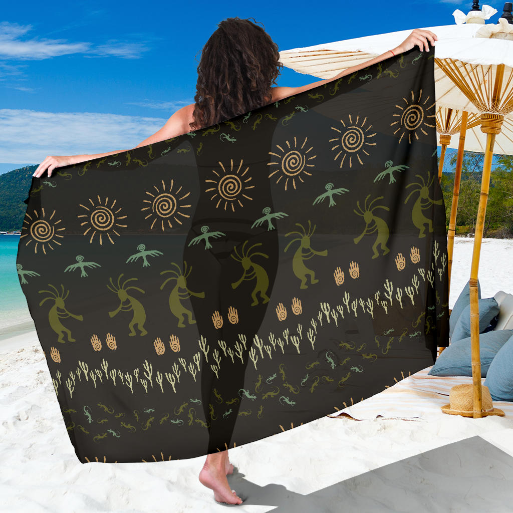 Mayan Pattern Print Design 04 Sarong Pareo Wrap