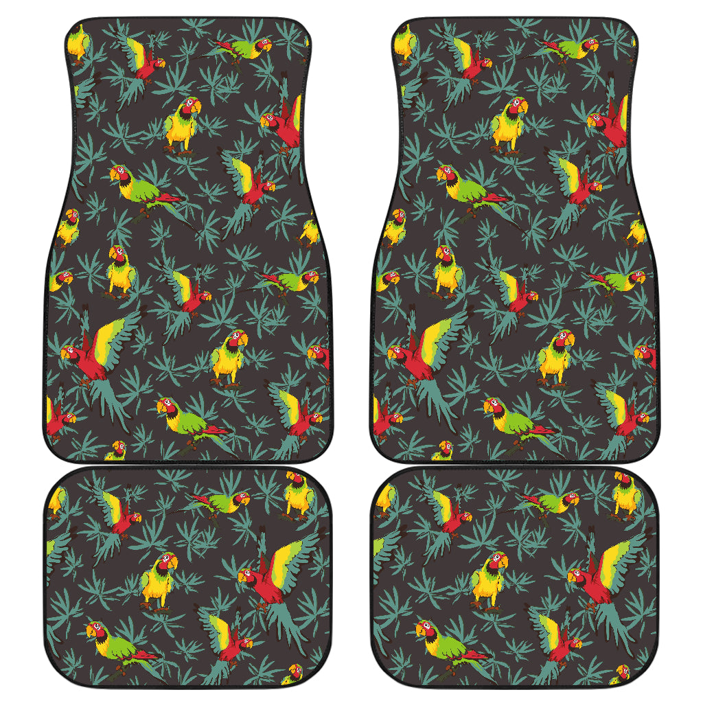 Parrot Themed Print Car Floor Mats Front Back