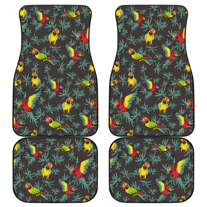 Parrot Themed Print Car Floor Mats Front Back