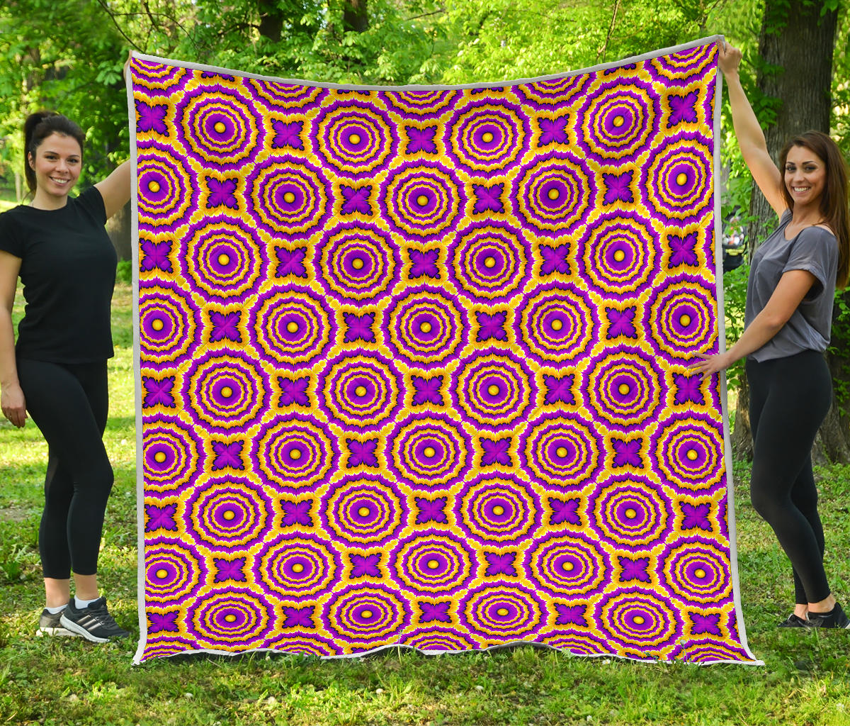 Optical illusion Expansion Quilt Bedspread