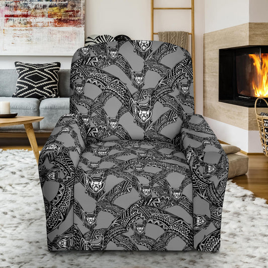 Bat Pattern Print Design 04 Recliner Slipcover with Pocket