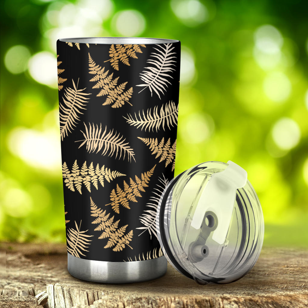 Fern Leave Bright Print Pattern Tumbler