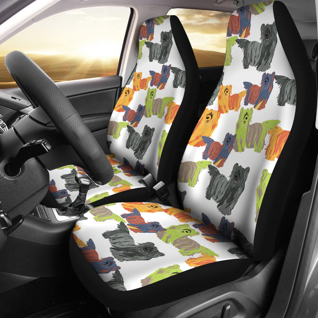 Skye Terriers Print Design LKS301 Car Seat Covers