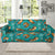 Sea Otter Pattern Print Design 01 Sofa Slipcover