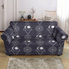 Sun Moon Print Design LKS309 Loveseat Couch Slipcover