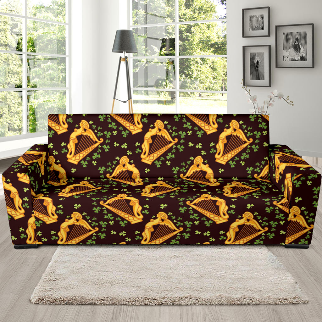 Harp Pattern Print Design 02 Sofa Slipcover