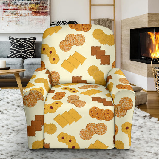 Cookie Pattern Print Design 06 Recliner Slipcover with Pocket