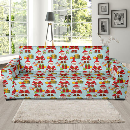 Santa Christmas Themed Print Design LKS303 Sofa Slipcover