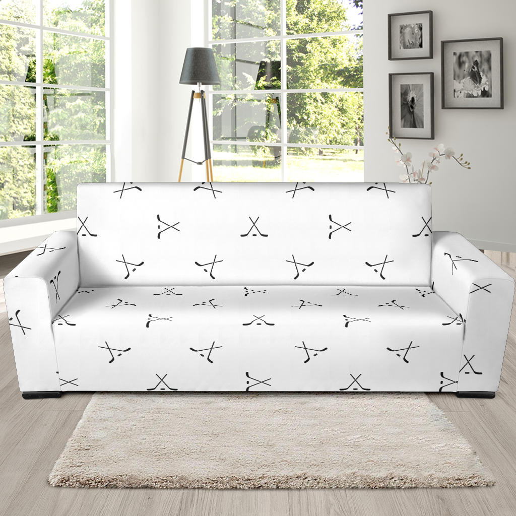 Hockey Print Design LKS304 Sofa Slipcover