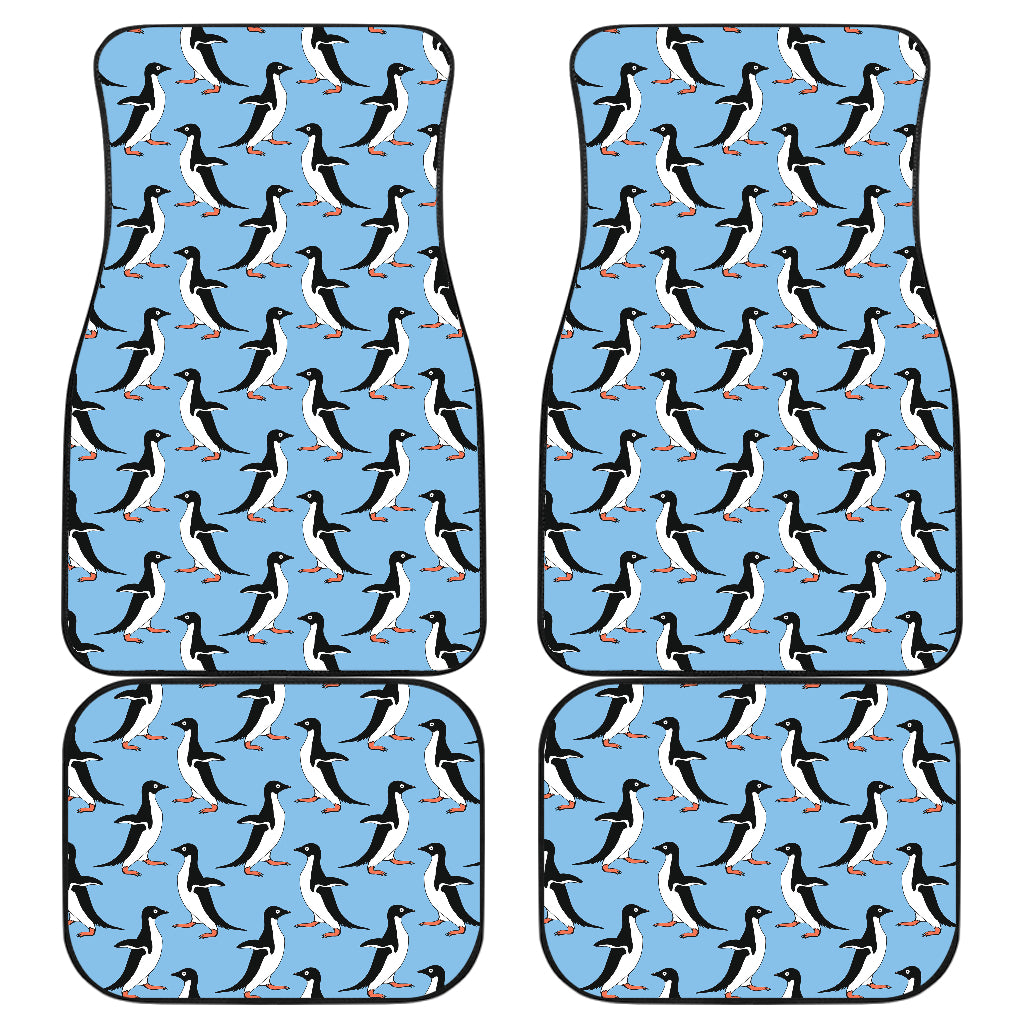 Penguin Dance Pattern Car Floor Mats Front Back
