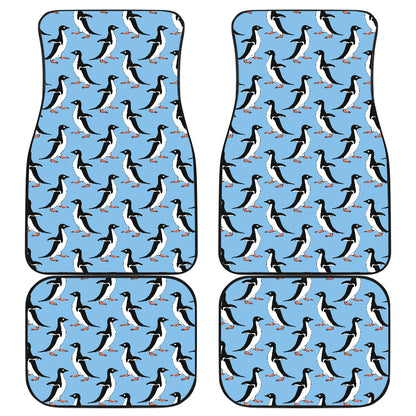 Penguin Dance Pattern Car Floor Mats Front Back