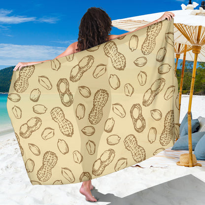 Peanut Pattern Print Design A02 Sarong Pareo Wrap