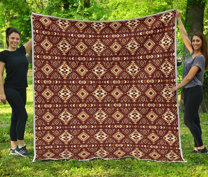 Navajo Native Color Print Pattern Quilt Bedspread