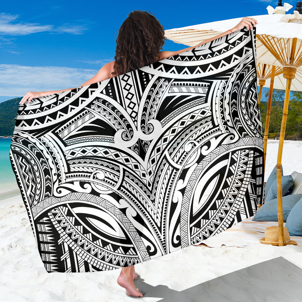 Maori Pattern Print Design 06 Sarong Pareo Wrap