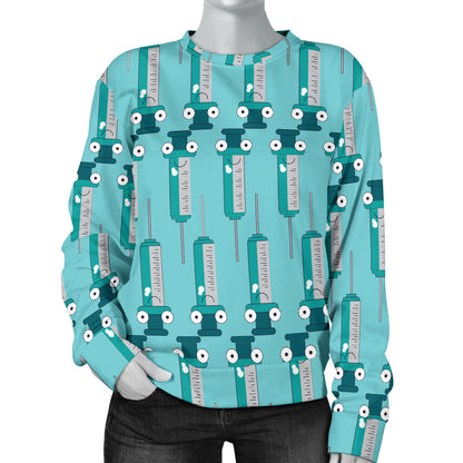 Phlebotomist Concept Design Women Long Sleeve Sweatshirt