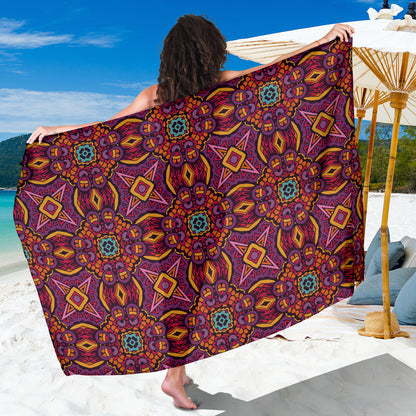 Bohemian Pattern Print Design 10 Sarong Pareo Wrap