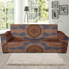 Aboriginal Pattern Print Design 01 Sofa Slipcover