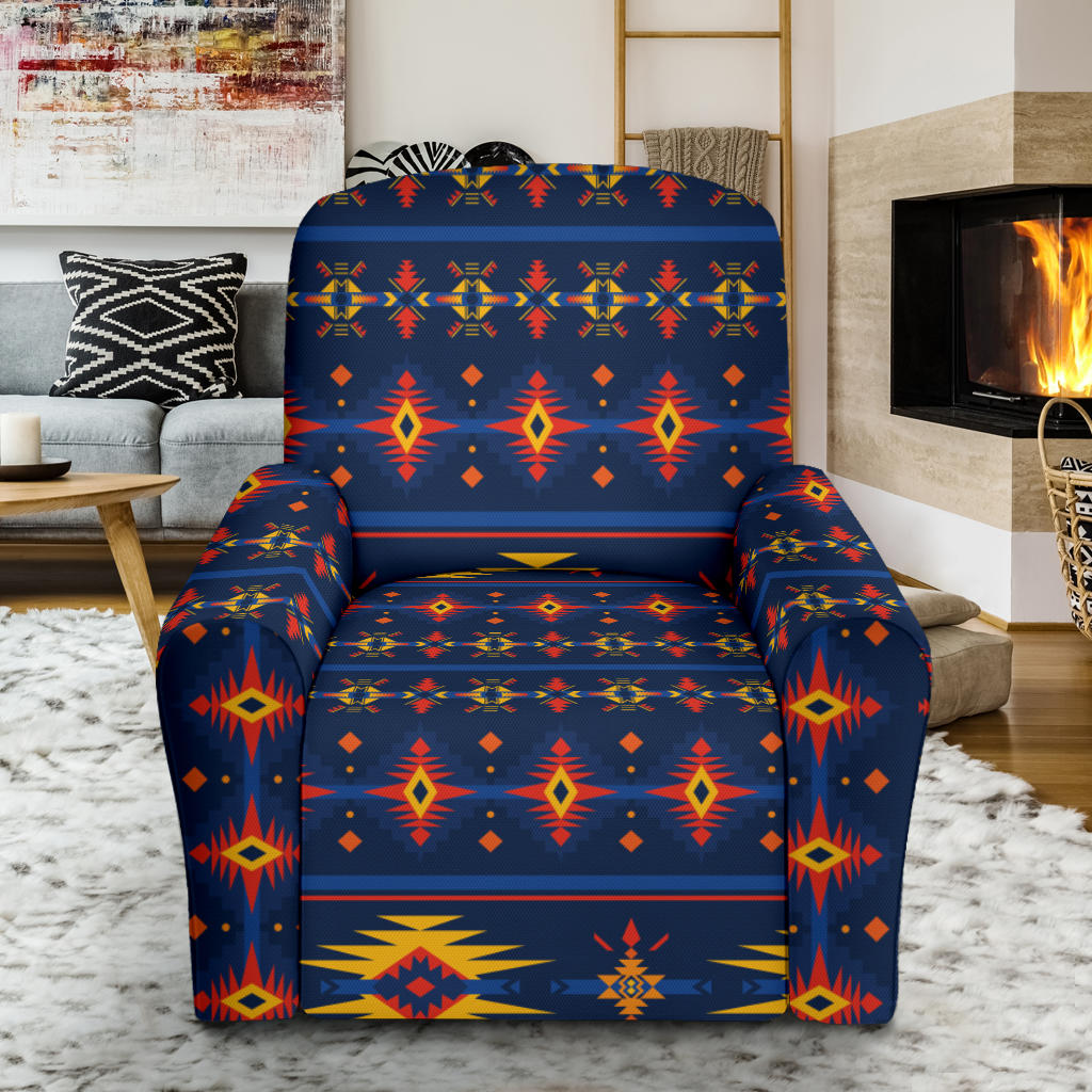Southwest Pattern Print Design LKS306 Recliner Slipcover with Pocket