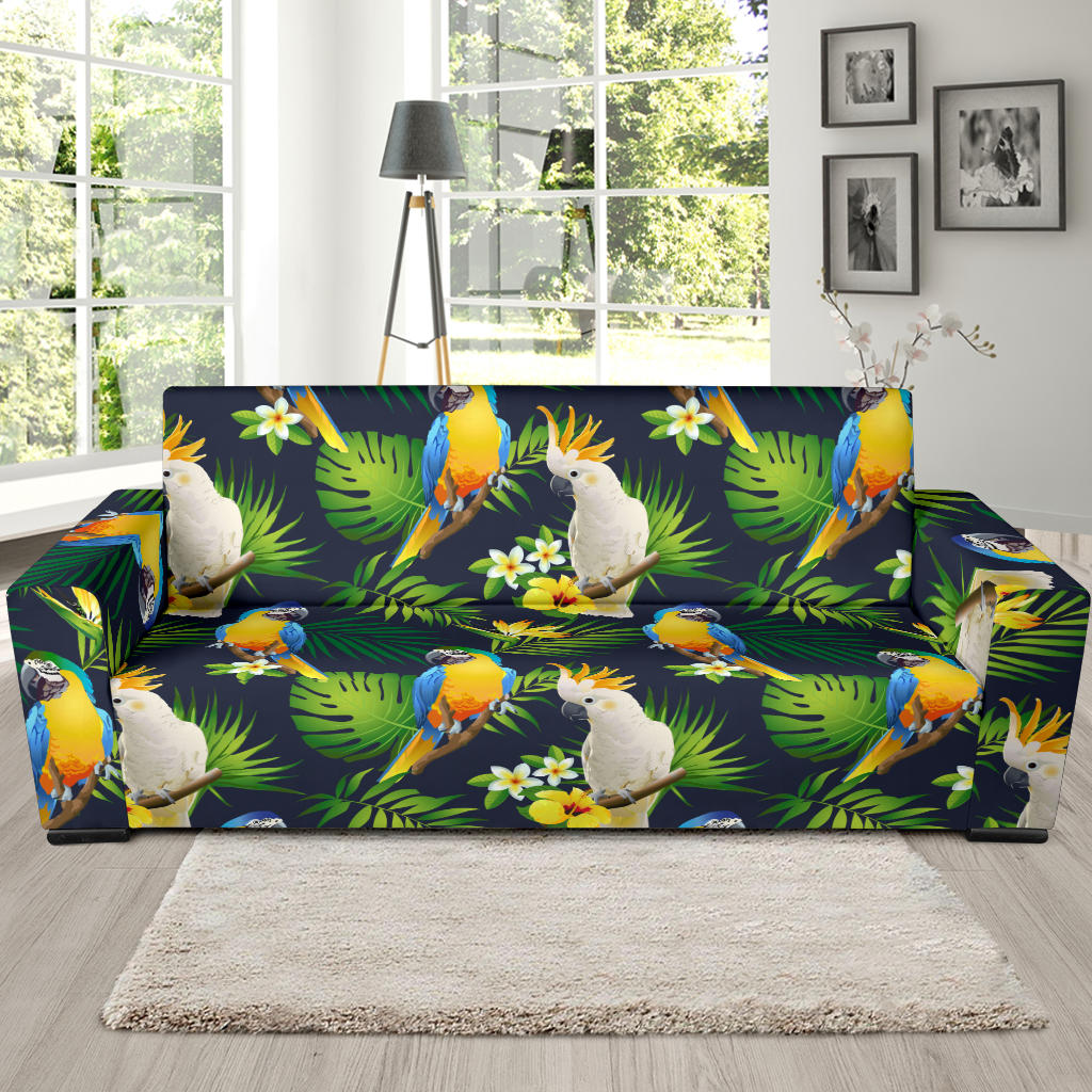 Parrot Pattern Print Design A03 Sofa Slipcover