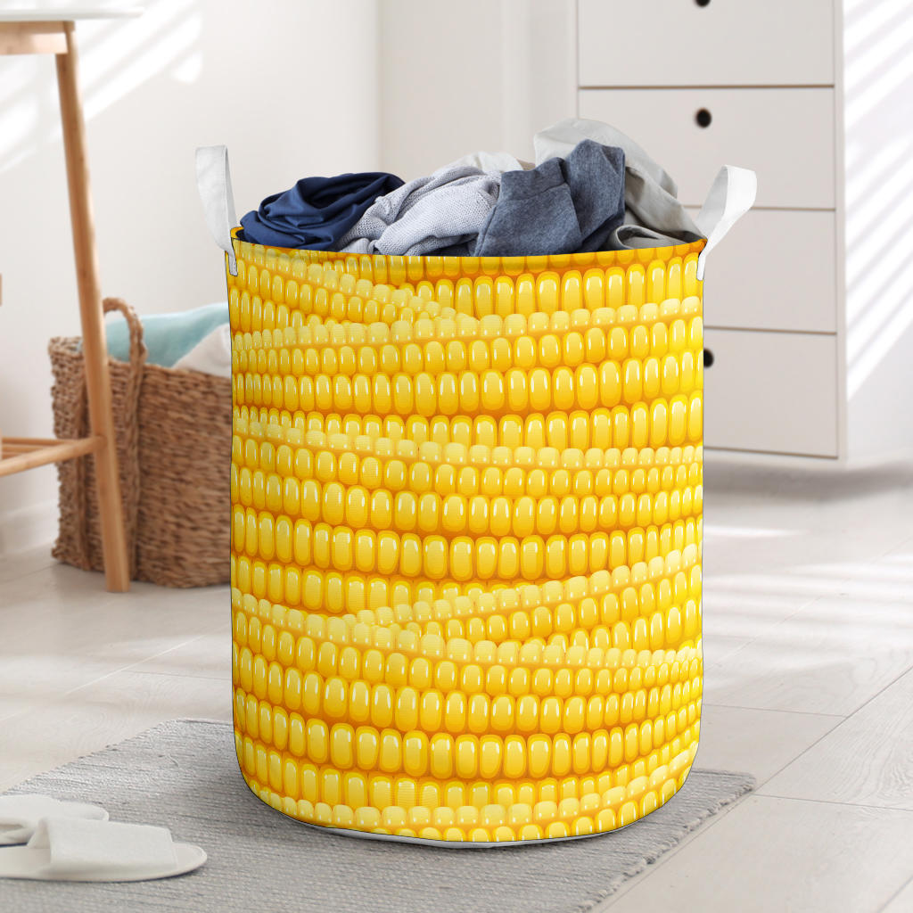 Agricultural Corn cob Pattern Laundry Basket