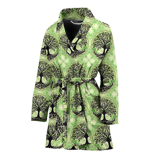 Celtic Pattern Print Design 010 Women Bathrobe