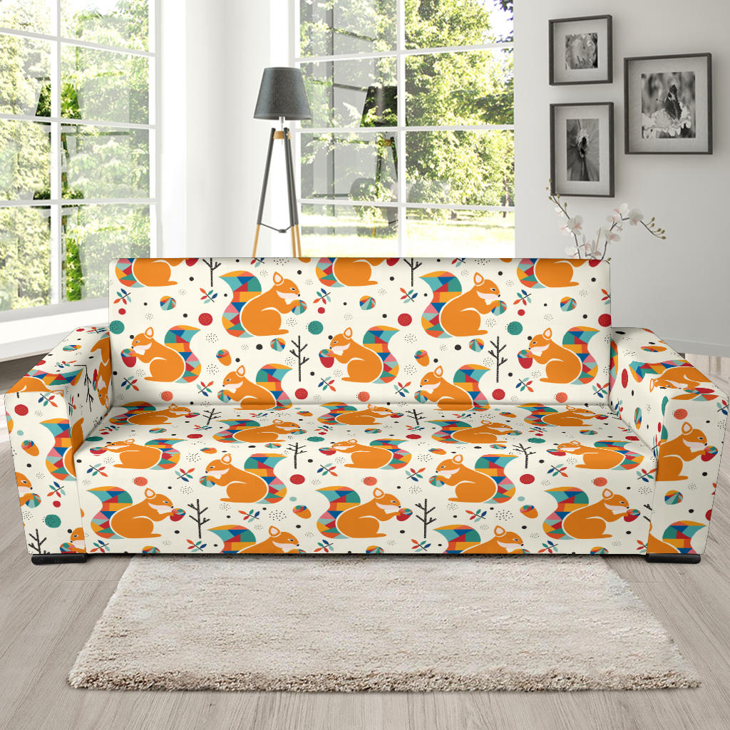 Squirrel Print Design LKS304 Sofa Slipcover