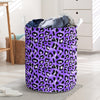 Leopard Purple Skin Print Laundry Basket