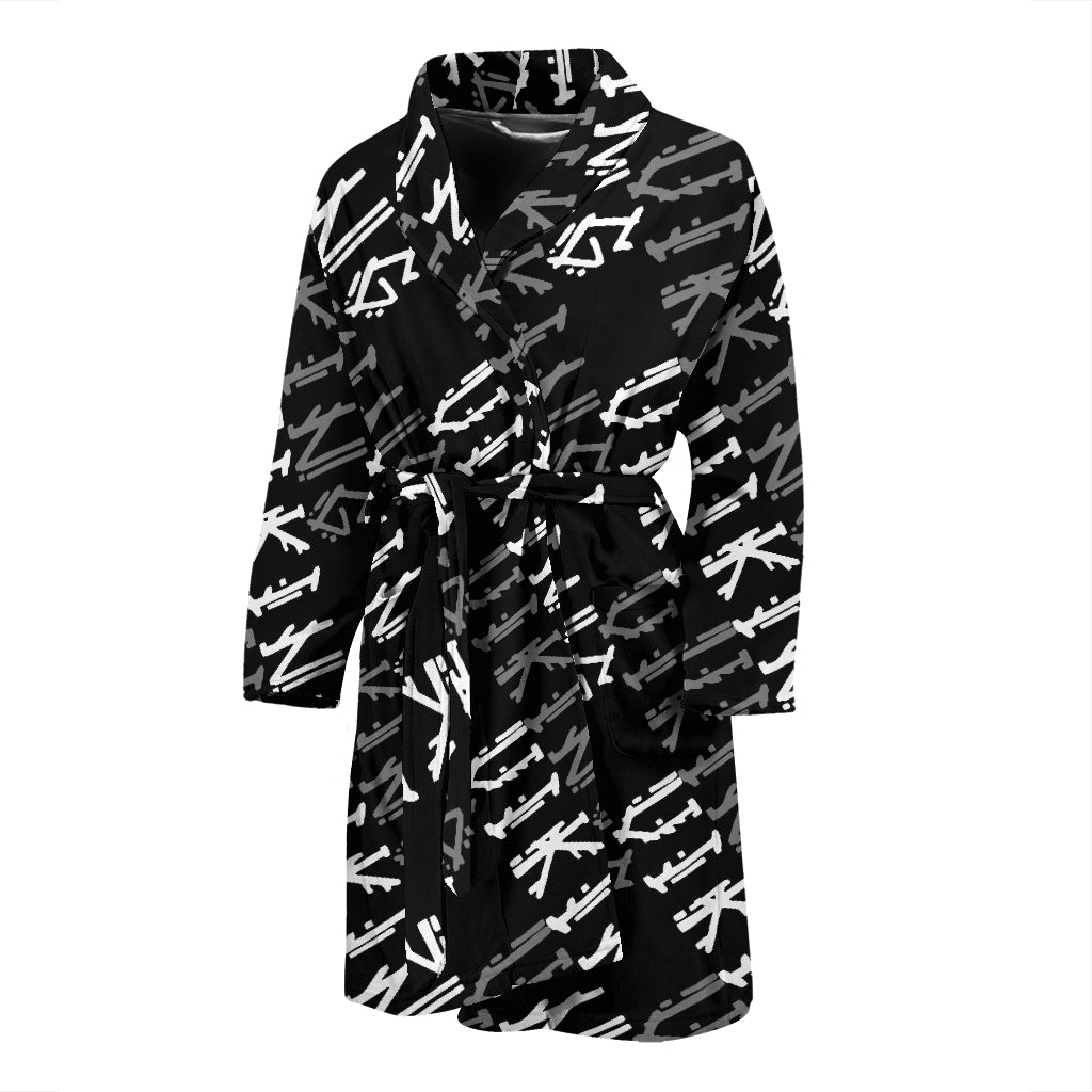 Vikings Print Design LKS306 Men Bathrobe