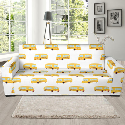 School Bus Print Design LKS306 Sofa Slipcover