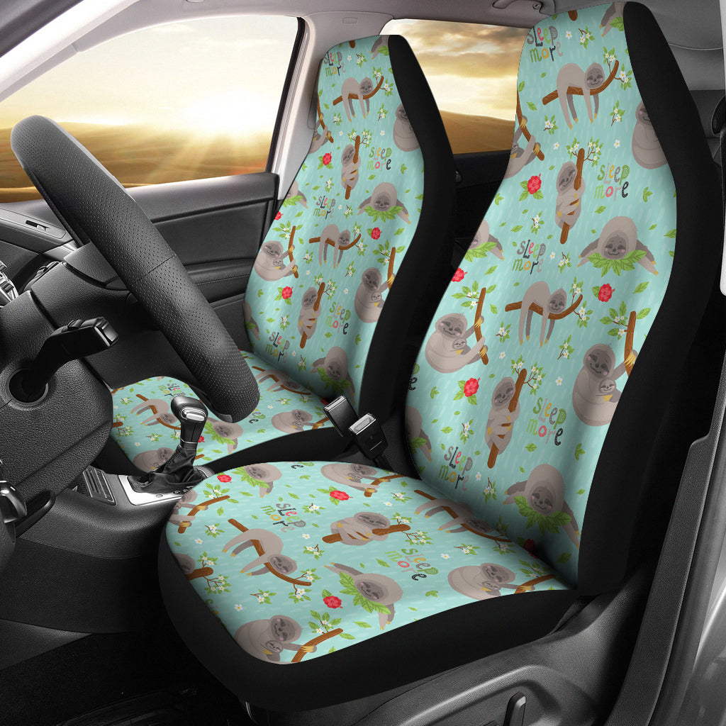 Sloth Print Design LKS305 Car Seat Covers