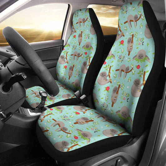 Sloth Print Design LKS305 Car Seat Covers