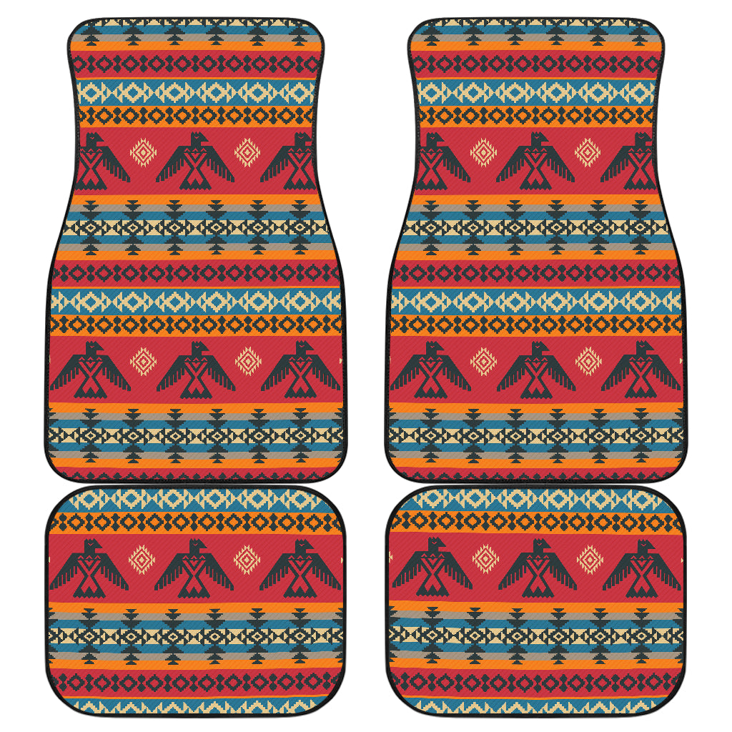 Eagles Native American Design Car Floor Mats Front Back