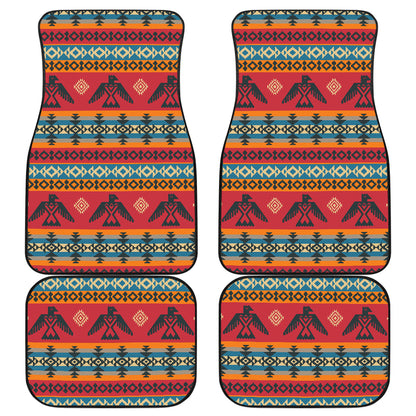 Eagles Native American Design Car Floor Mats Front Back