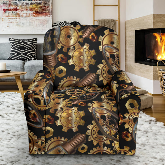 Steampunk Lightbulb Print Design LKS304 Recliner Slipcover with Pocket