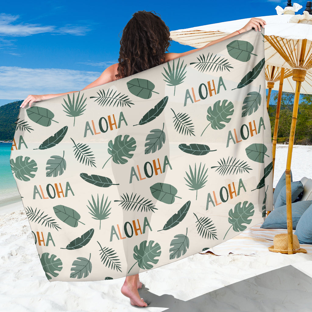 Aloha Hawaii Pattern Print Design 05 Sarong Pareo Wrap