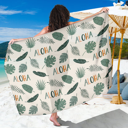 Aloha Hawaii Pattern Print Design 05 Sarong Pareo Wrap