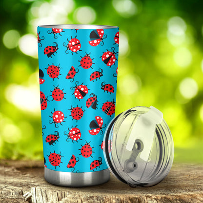 Ladybug Action Print Pattern Tumbler