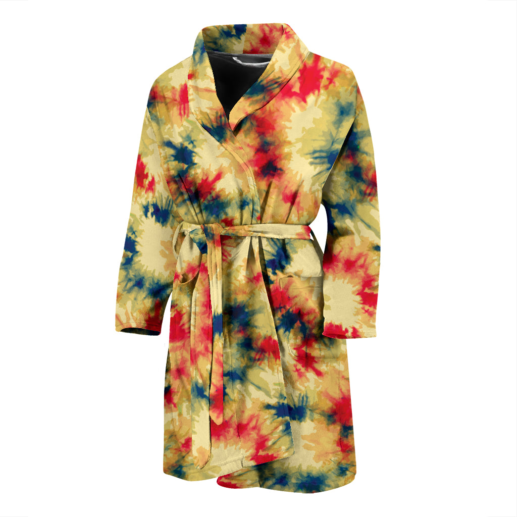 Tie Dye Print Design LKS302 Men Bathrobe