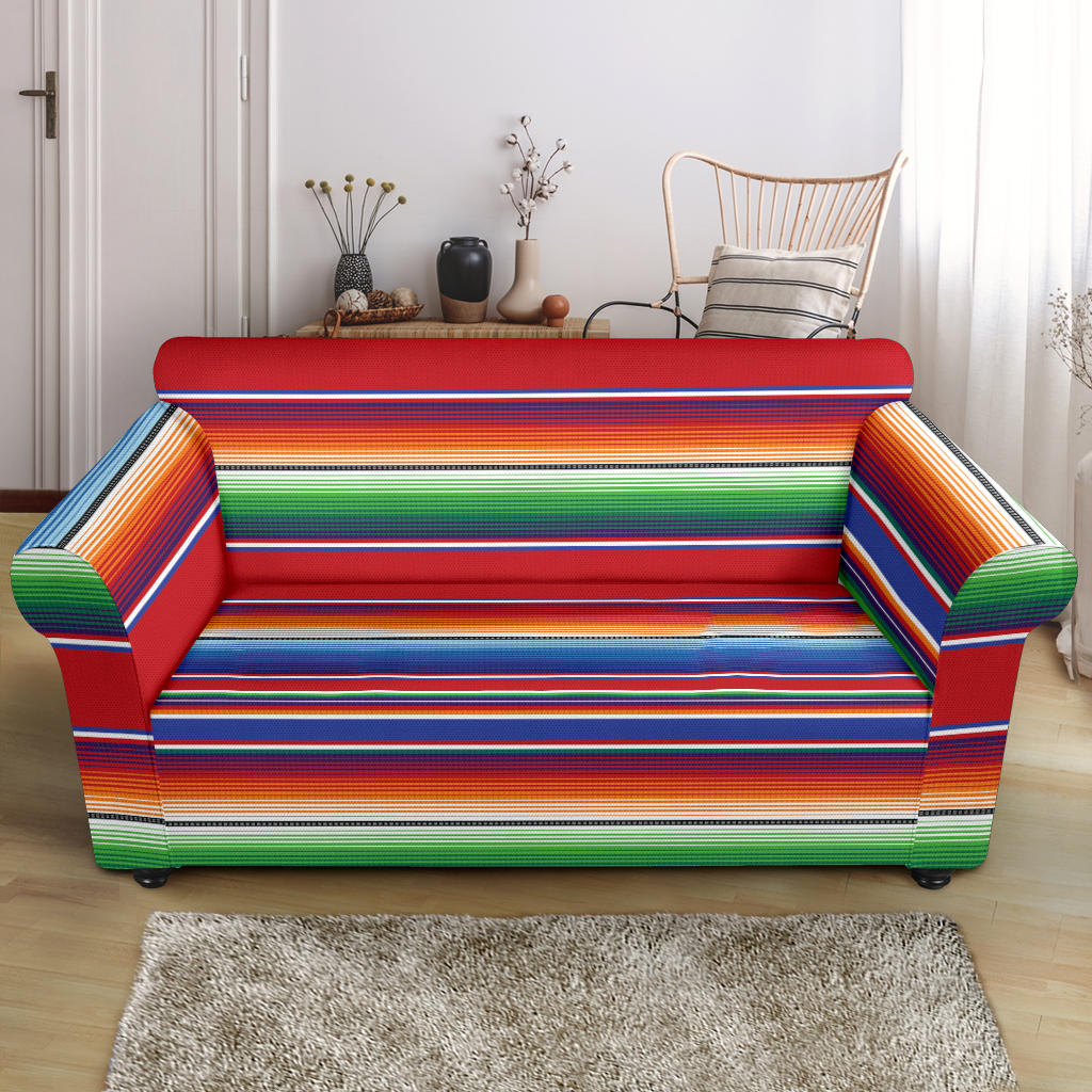 Serape Print Design LKS304 Loveseat Couch Slipcover