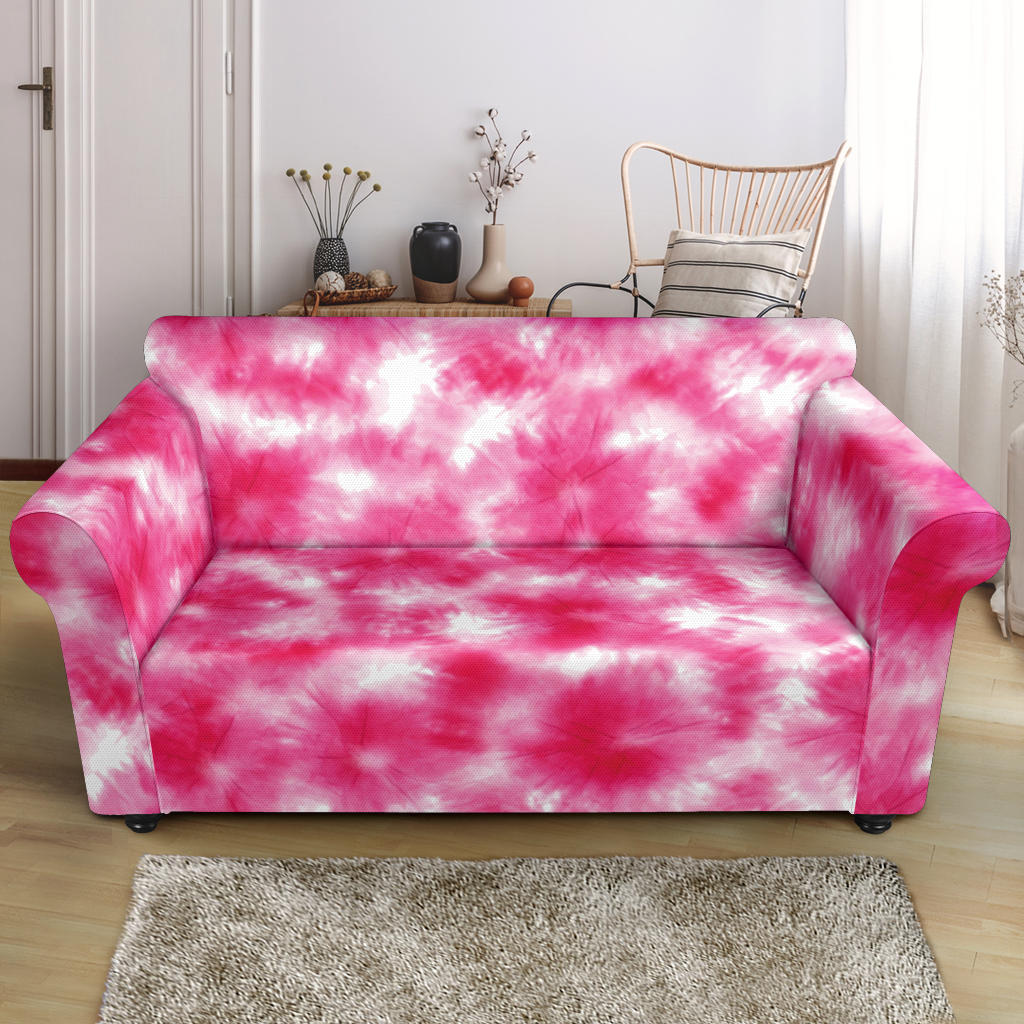 Tie Dye Pink Print Design LKS304 Loveseat Couch Slipcover
